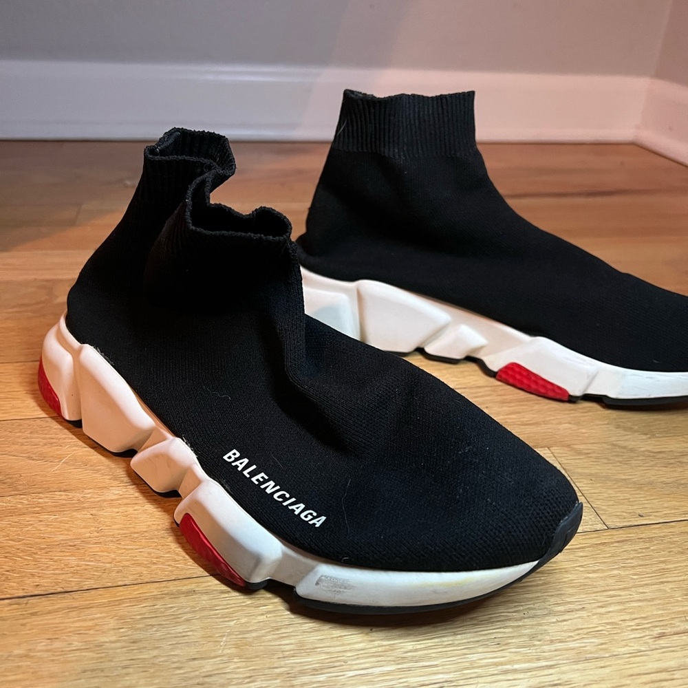 Balenciaga Speed Trainer Mid ‘Black Red’ 2017 used